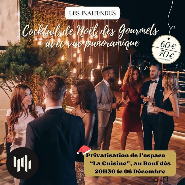 Cocktail de Noël des Gourmets : Vue panoramique sur Rouen le 06/12/2024