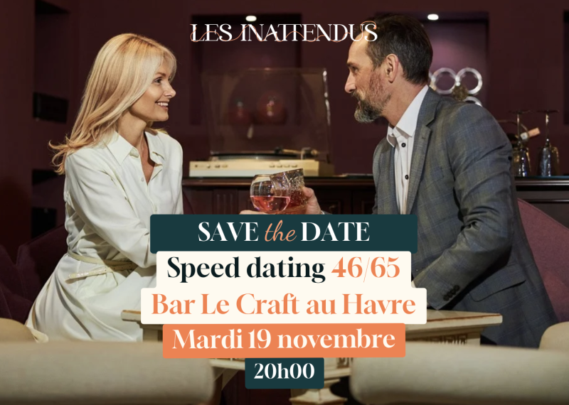 Speed dating au Havre (76600) pour célibataires de 46 à 65 ans